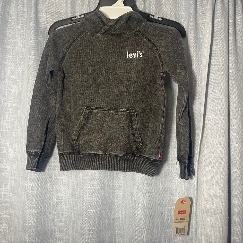 Levi's Charcoal Hoodie with Logo
